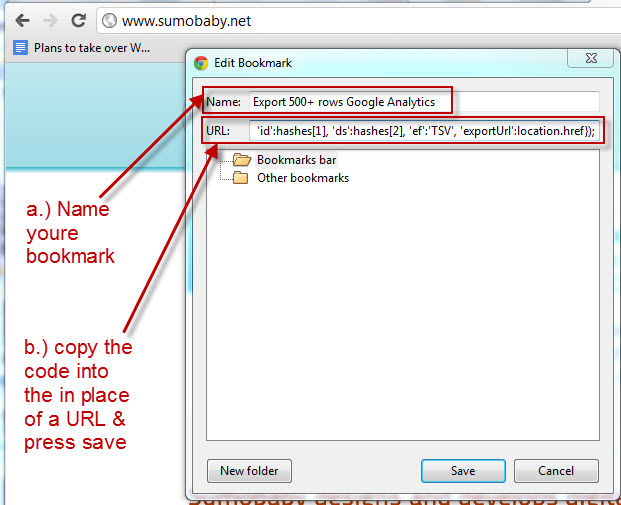 Step 1 - Export more than 500 rows from Google Analytics